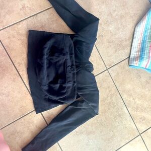 lululemon black scuba size small full zip